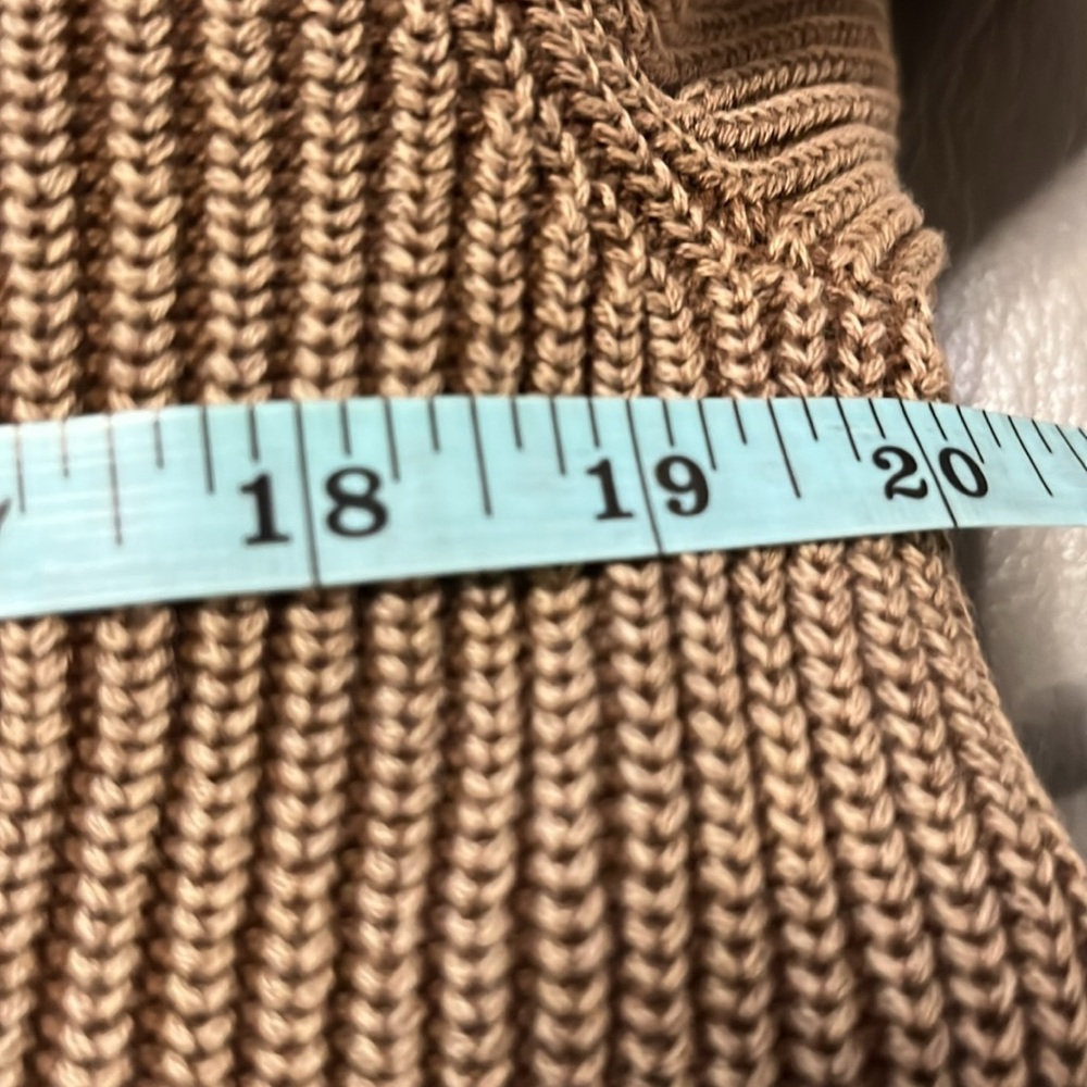 Tyler Boe Cotton Mineral Wash Crew Neck Sweater Size S Tan Brown - Picture 11 of 13